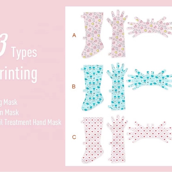 4 Pairs Arm Wrap Hand Mask & Leg Wrap Foot Mask Ser - Picture 7 of 9